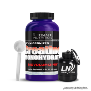 Creatina Ultimate Nutrition + Scoop + Portaproteina